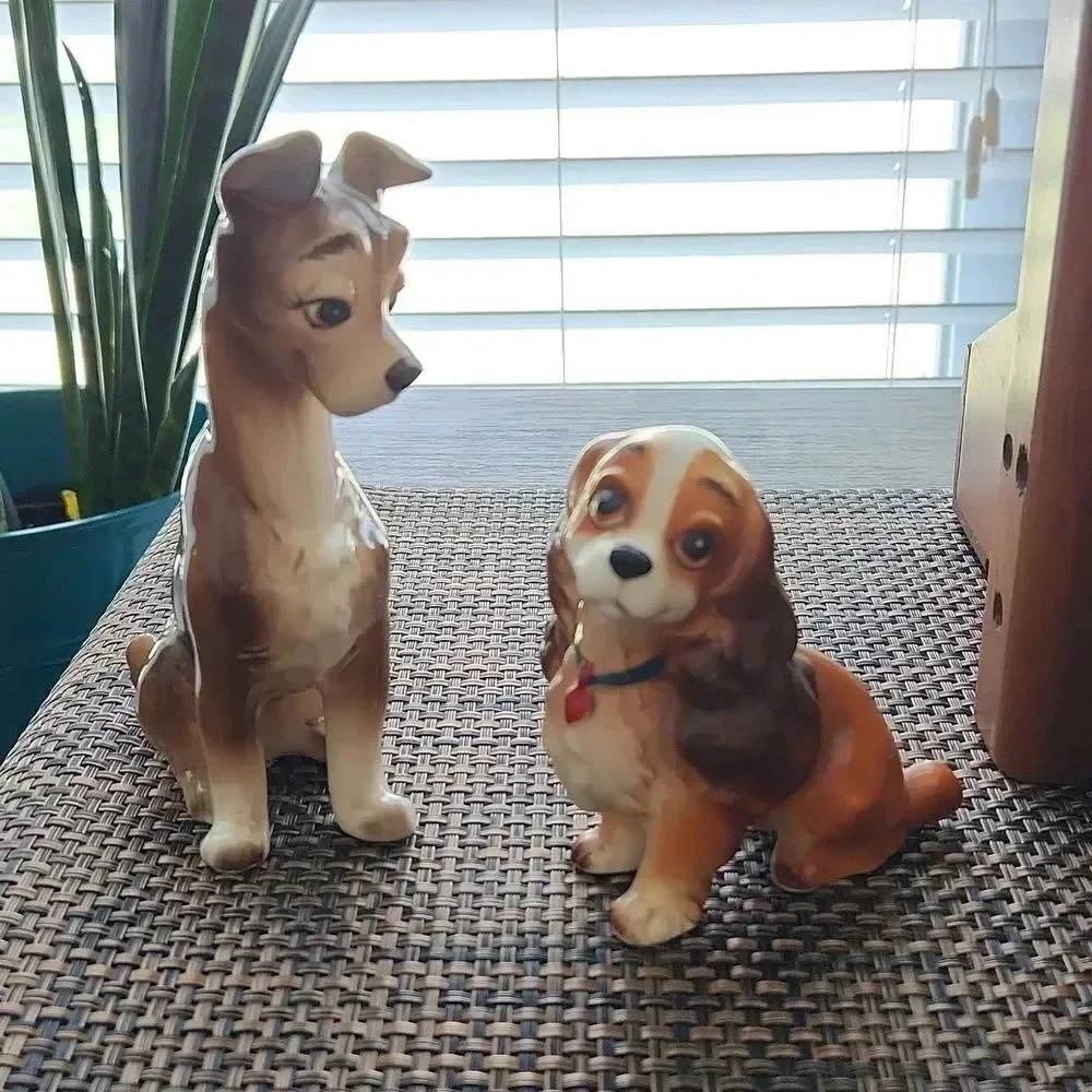 Vintage Disney Lady and the Tramp Porcelain Figurines